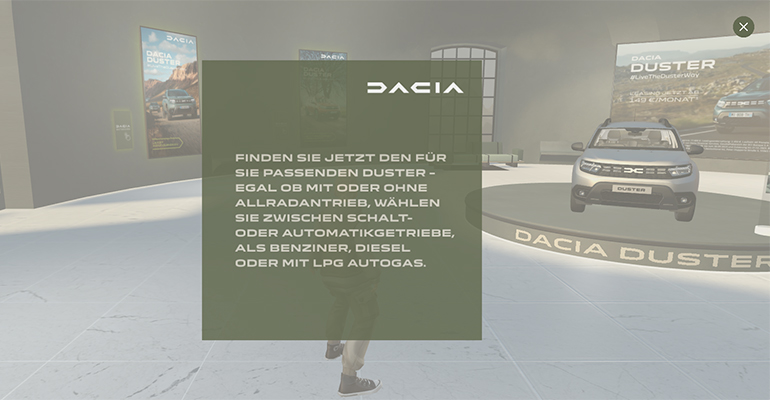 metaverse2 Dacia-Premiere im Metaverse: Entdecke den Duster in der virtuellen Realität